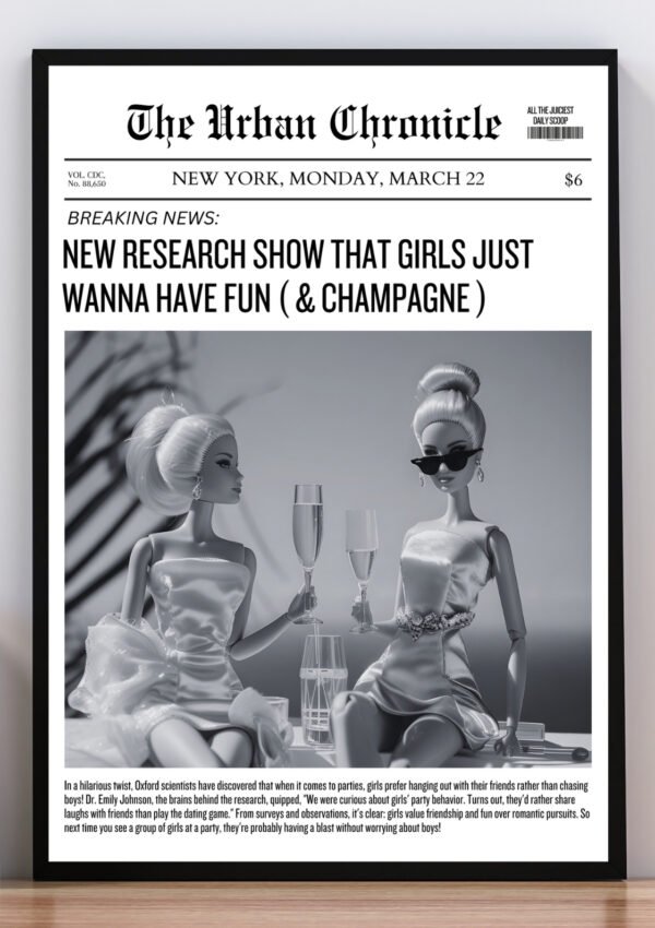 Cuadro girls and champagne