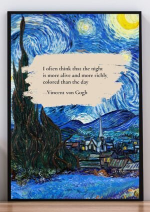 Cuadro Frase Van Gogh