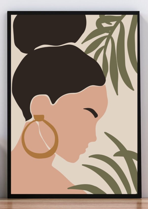 Cuadro silueta mujer I