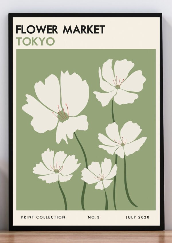 Cuadro flower market tokyo