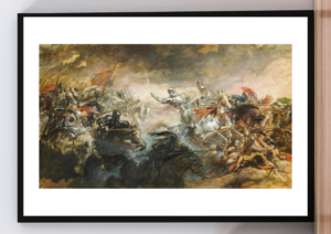 Cuadro Batalla de clavijo. Goya 1775