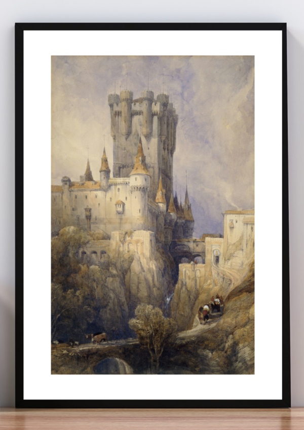 Cuadro Castillo de Coca by David Roberts/ 1837