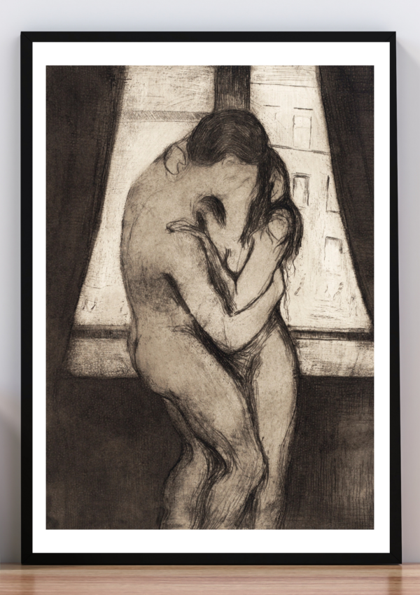 Cuadro The kiss Munch. 1890