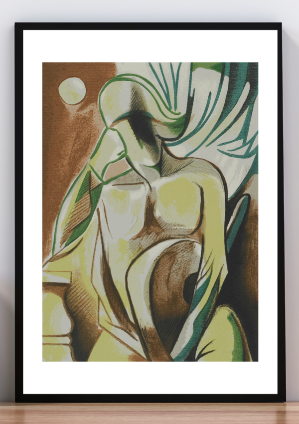 Cuadro Baronesa con pincel. Tamara de Lempicka.