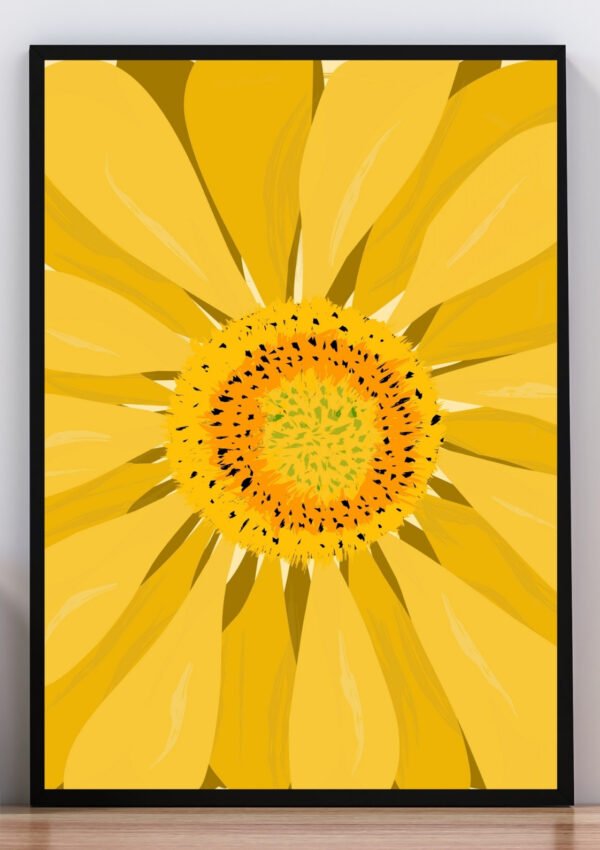 Cuadro flor amarilla