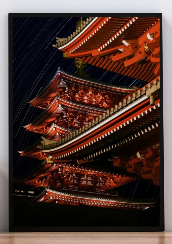 cuadro pagoda japonesa