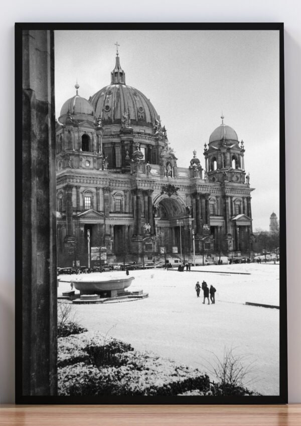 cuadro Catedral blanco y negro