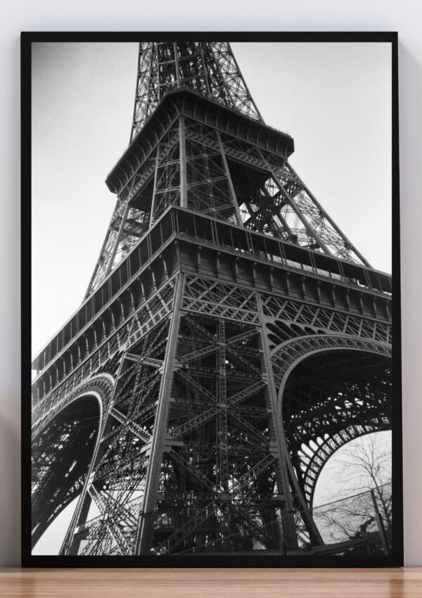 Cuadro torre eiffel blanco y negro
