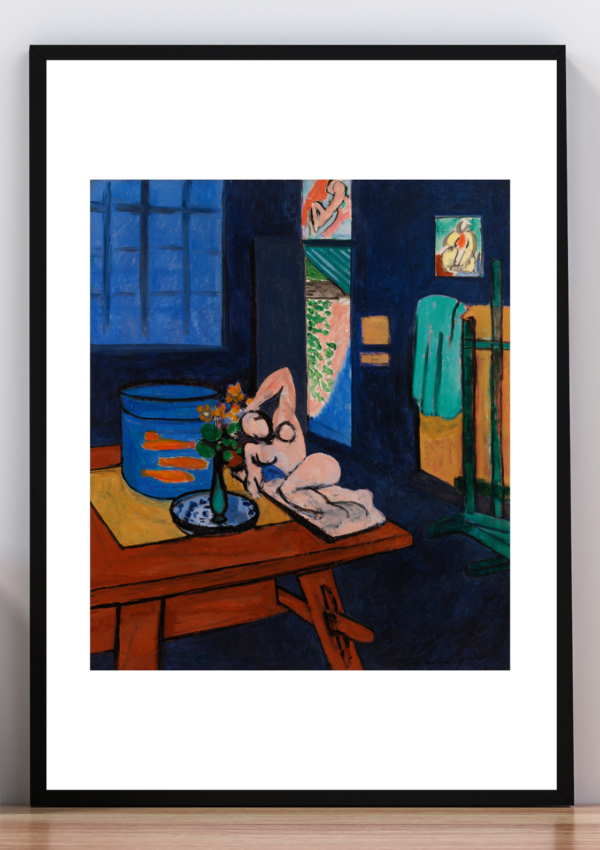 Cuadro Peces rojos y escultura Henri Matisse 1912