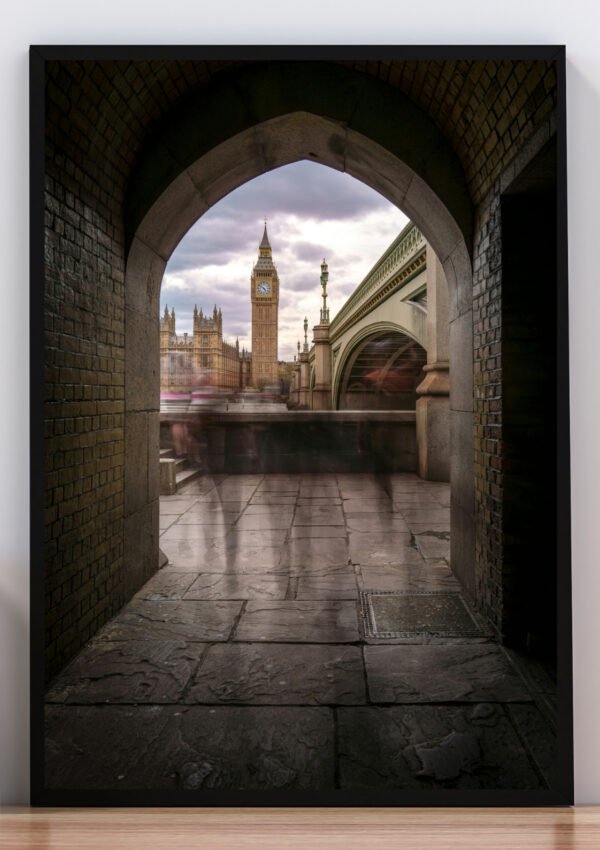 Cuadro foto de londres y sombras