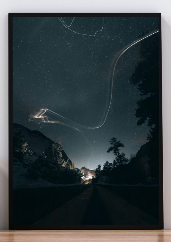 Cuadro foto noche de estrellas