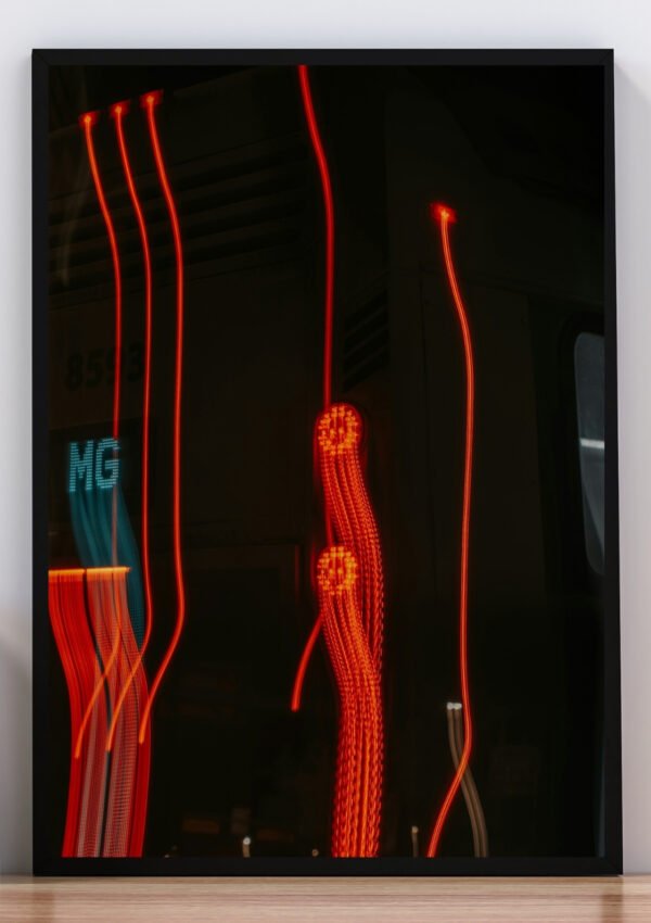 Cuadro Foto luces rojas