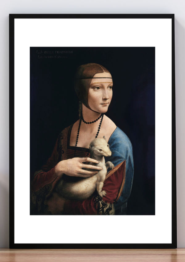 Cuadro la dama del armiño. Leonardo da vinci.