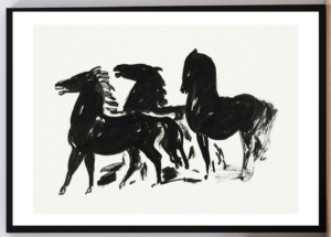 Cuadro Tres caballos. Pablo Picasso 1945