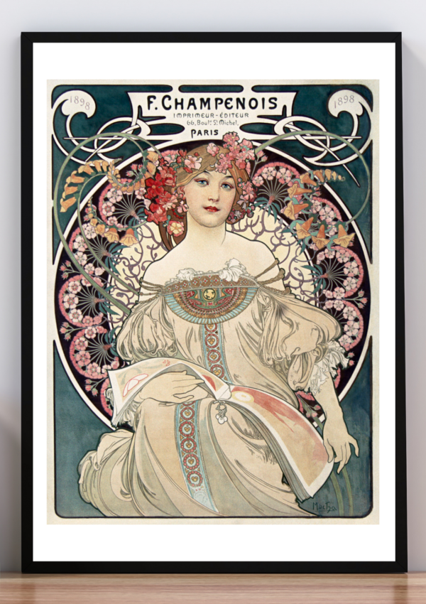 Cuadro Rêverie (ensoñación) Alphonse Mucha 1897