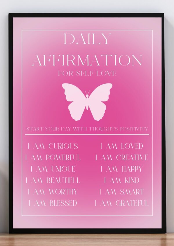 Cuadro daily afirmation