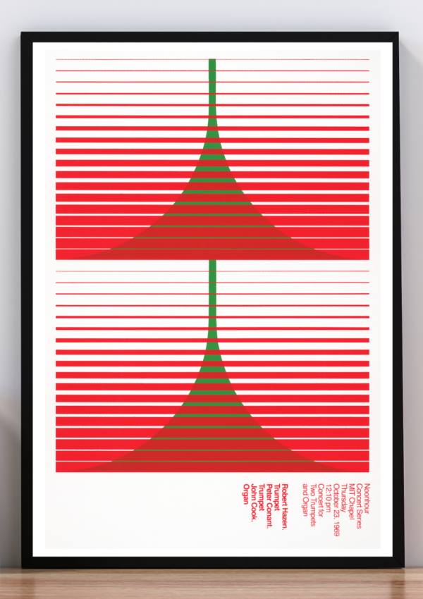 Cuadro Noonhour concert series- MIT Chapel. Jacqueline S. Casey 1969