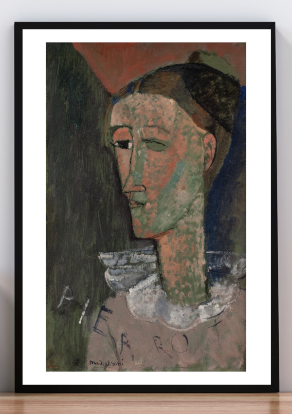 Cuadro Pierrot. Amadeo Modigliani 1915