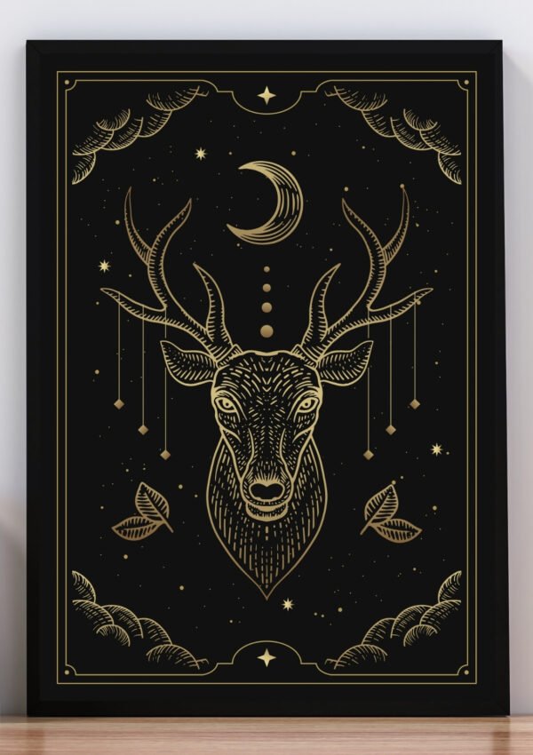 Cuadro ciervo protector