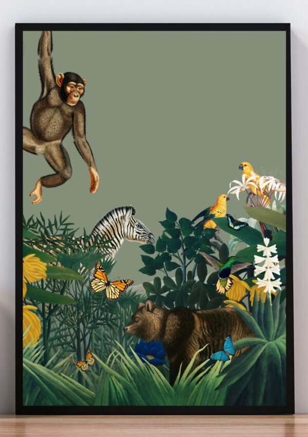 Cuadro ilustración selva II