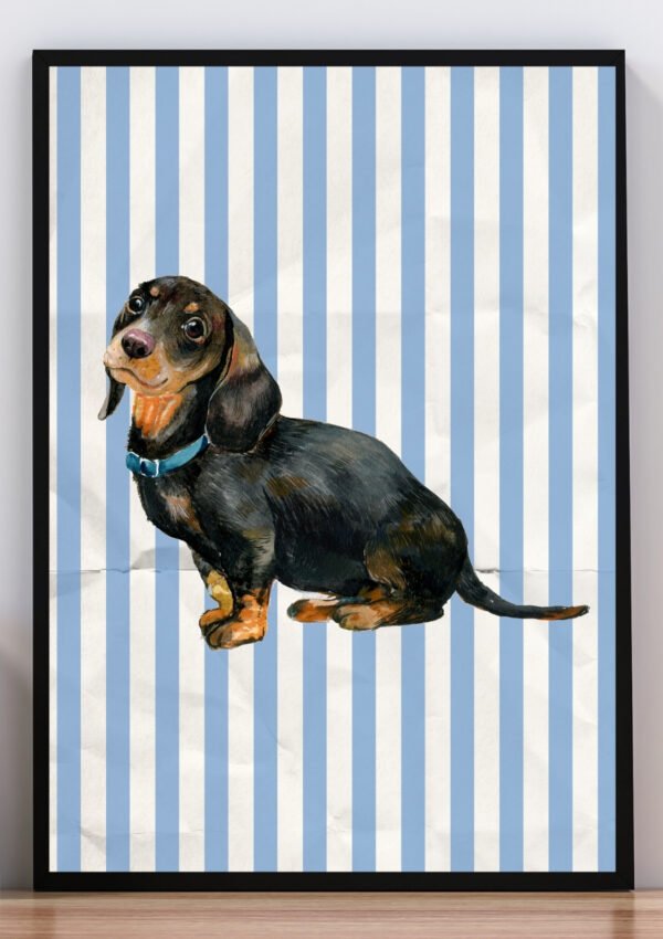 Cuadro Perro salchicha