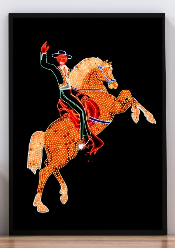 Cuadro caballo luminoso