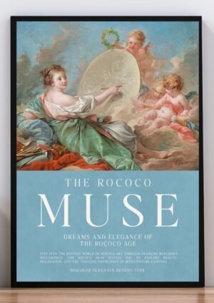 Cuadro poster the rococo muse