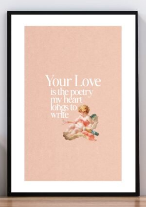 Cuadro your love is the poetry