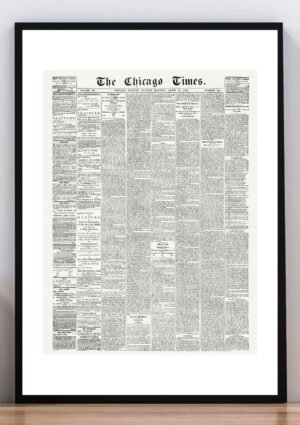 Cuadro poster The Chicago times