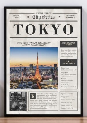 Cuadro poster diario TOKYO