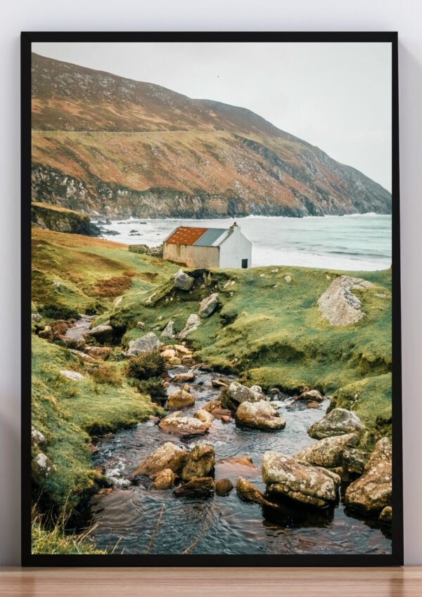 Cuadro foto casita costera