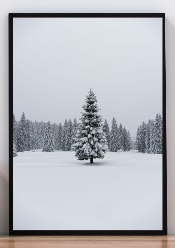 Cuadro foto invernal