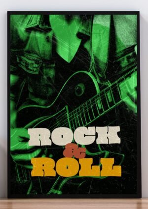 Cuadro poster rock and roll