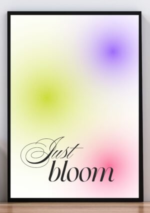 Cuadro poster just bloom