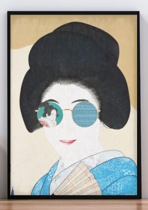 Cuadro poster geisha pop
