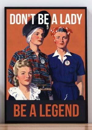 Cuadro don't be a lady