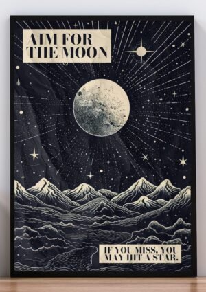 cuadro aim for the moon