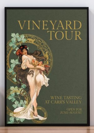 Cuadro poster vineyard tour