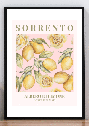 Cuadro limones y flores