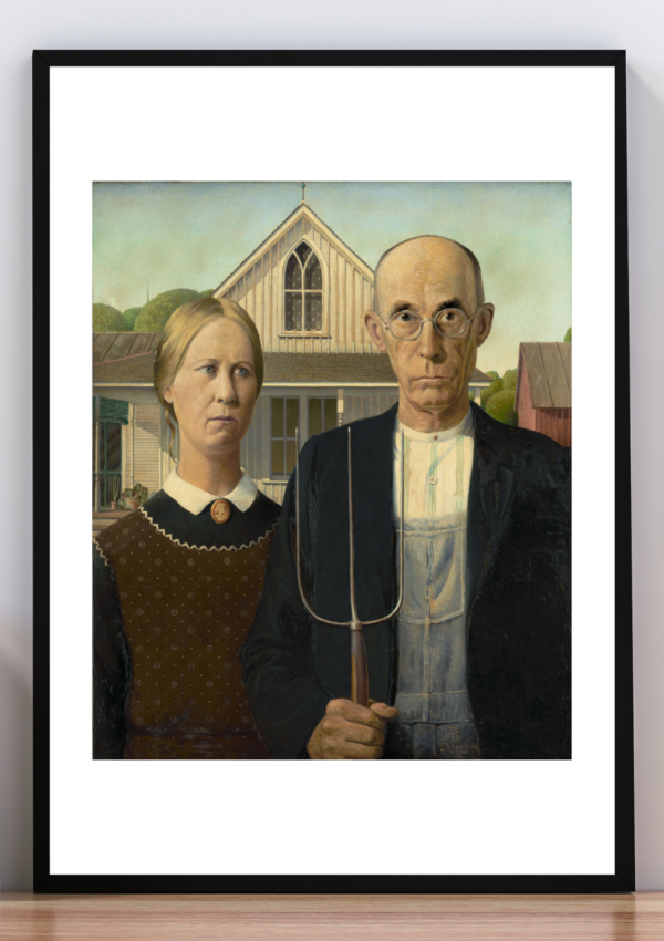 Cuadro american gothic. Wood 1930