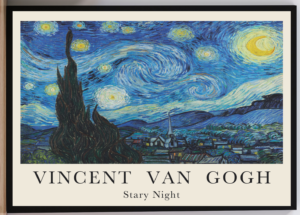 Cuadro la noche estrellada, Van Gogh.1889