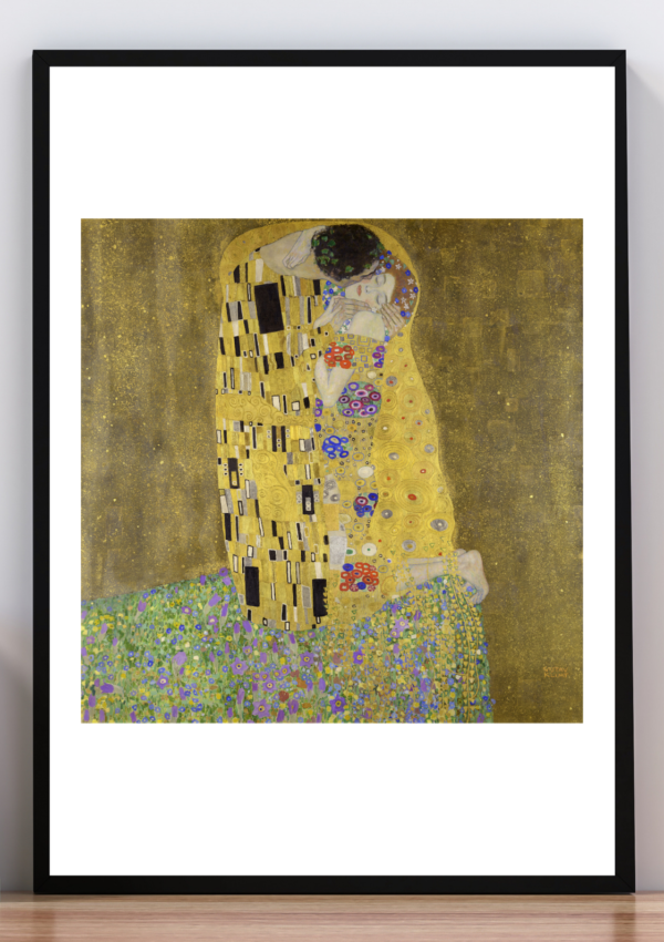 Cuadro el beso. Gustavo Klimt 1907