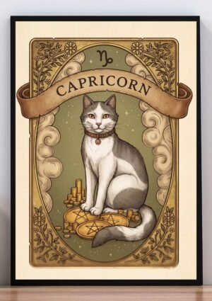 Cuadro Gato Capricornio