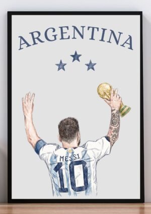 Cuadro Ilustracion Messi