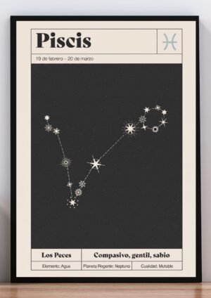 ⁠cuadro constelación piscis