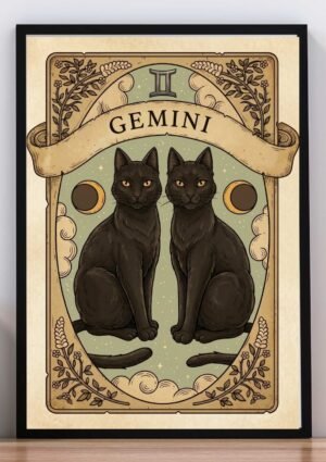 Cuadro Gato Gemini