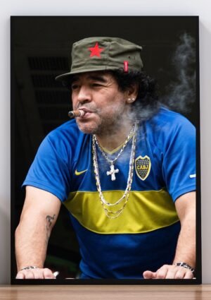 Cuadro Maradona Camiseta Boca