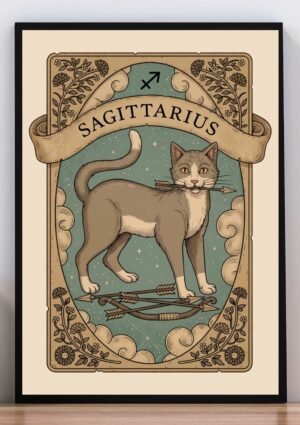 Cuadro Gato Sagitario