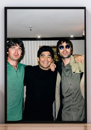 Cuadro de Diego Maradona con Oasis