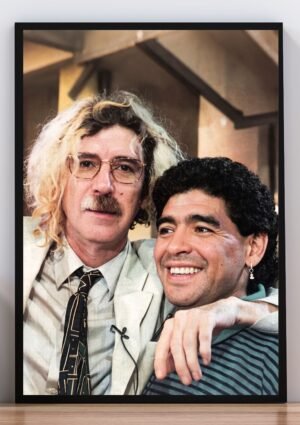 Cuadro de Diego Maradona con Charly Garcia